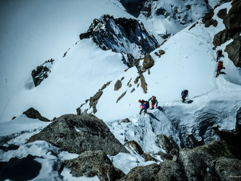 Aiguille du Midi : Arête des Cosmiques