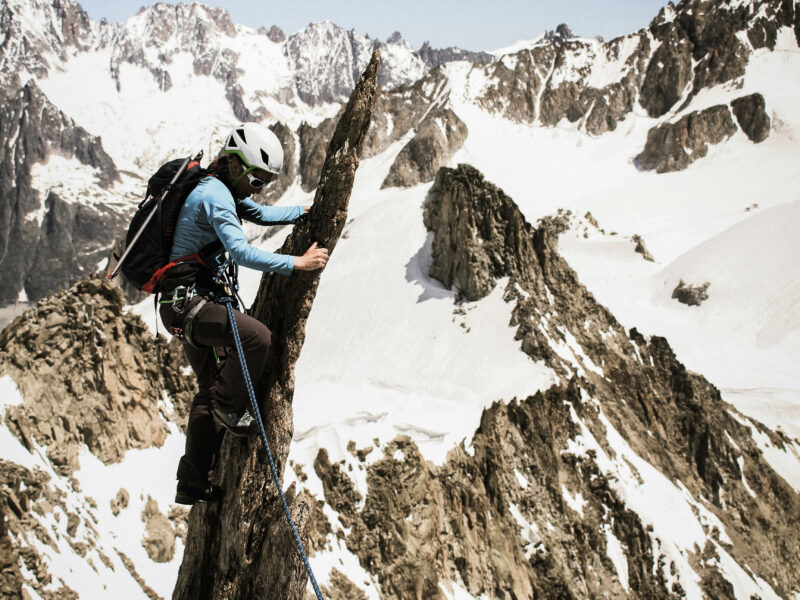 Aiguille d'Entrèves : traversée SW-NE